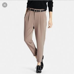 UNIQLO Drape Jogger Pants TAUPE